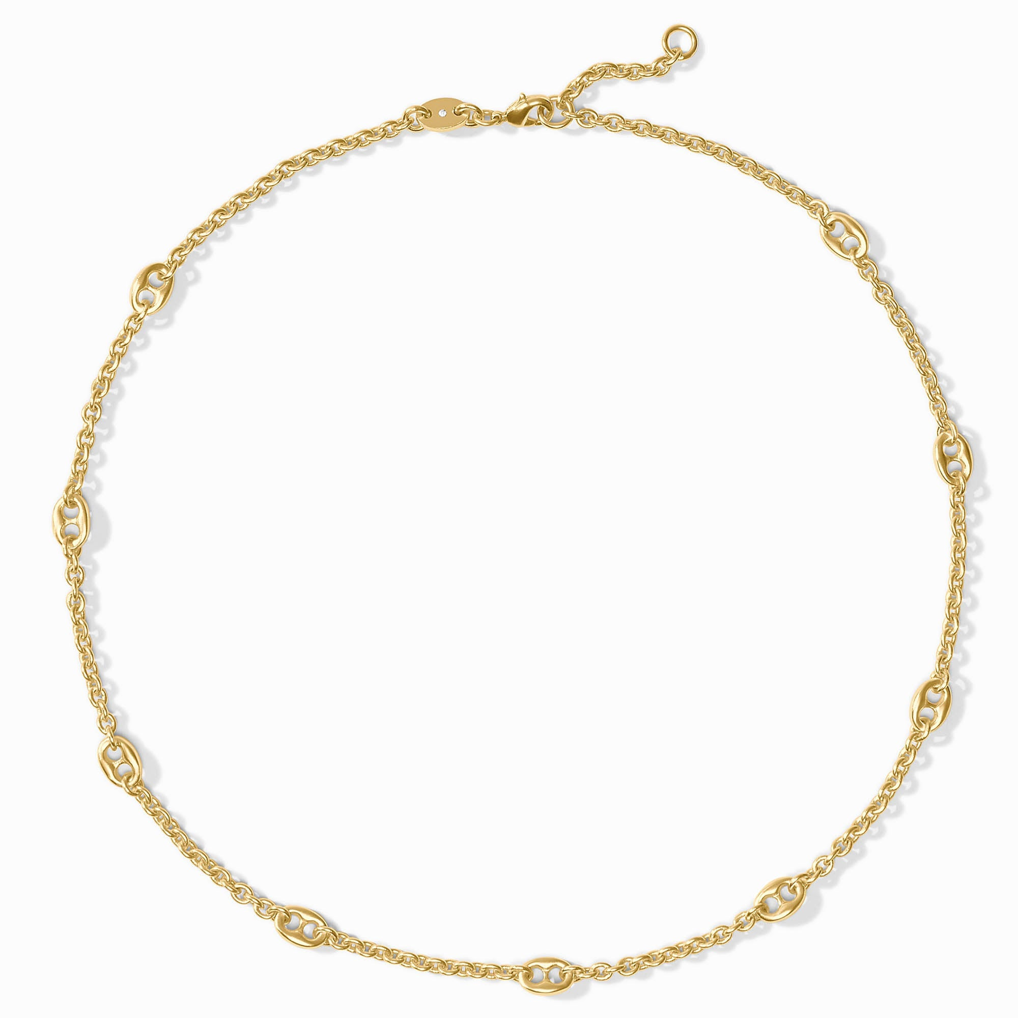 Julie Vos Laguna Delicate Station Necklace Gold
