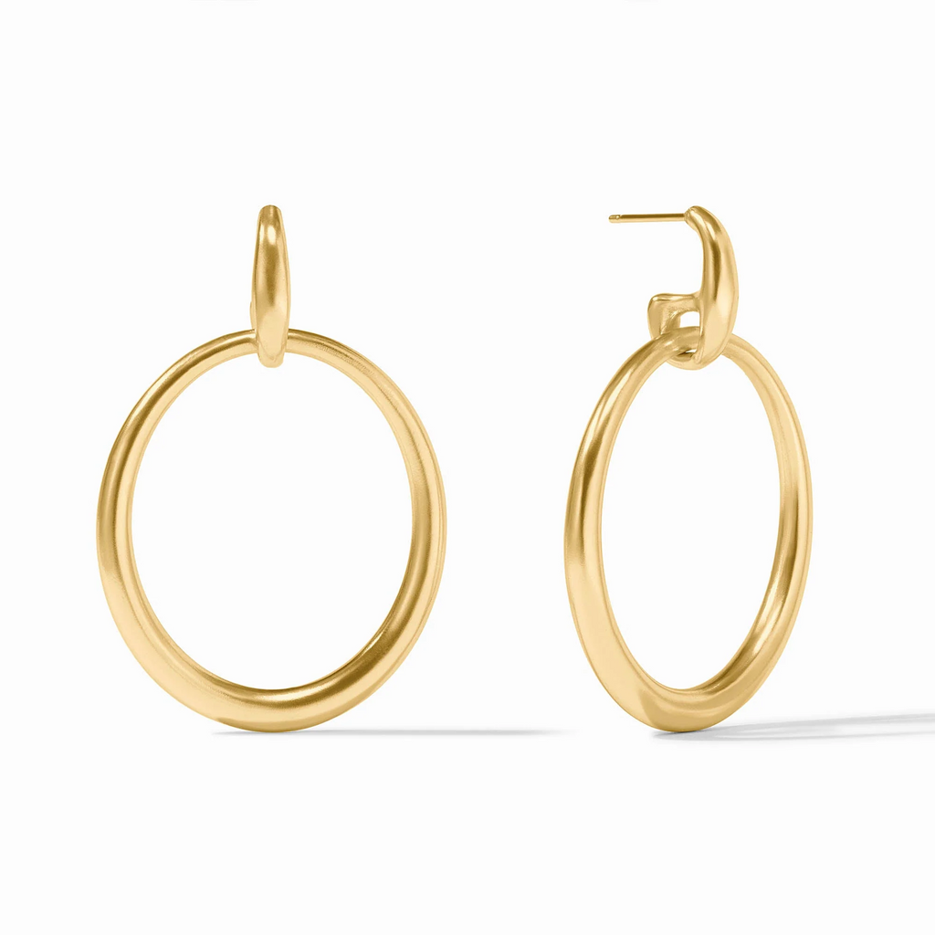 Julie Vos Laguna Gold Doorknocker Earrings