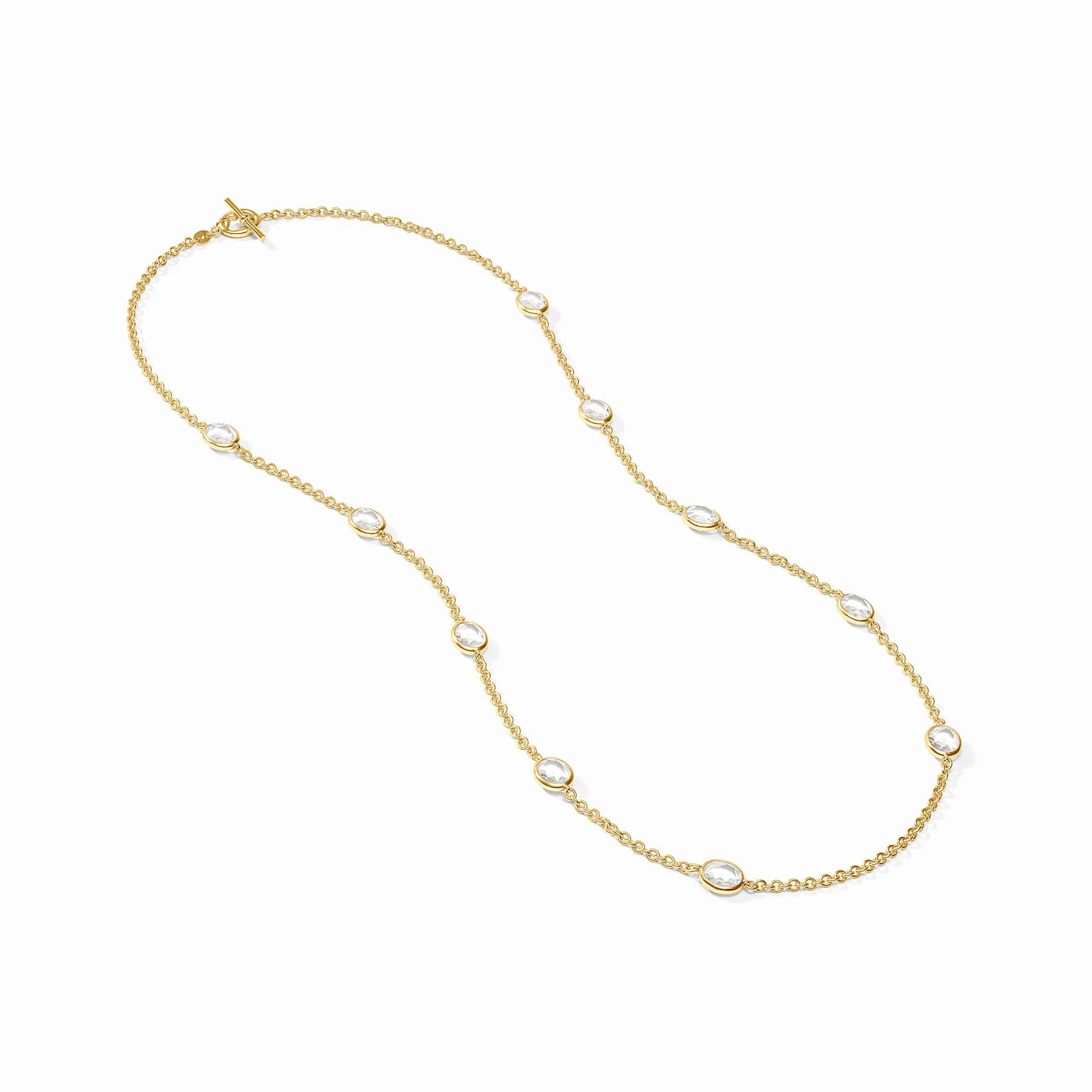 Julie Vos Laguna Pearl Stone Station Necklace
