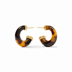 Madison Tortoiseshell Statement Hoop Earrings