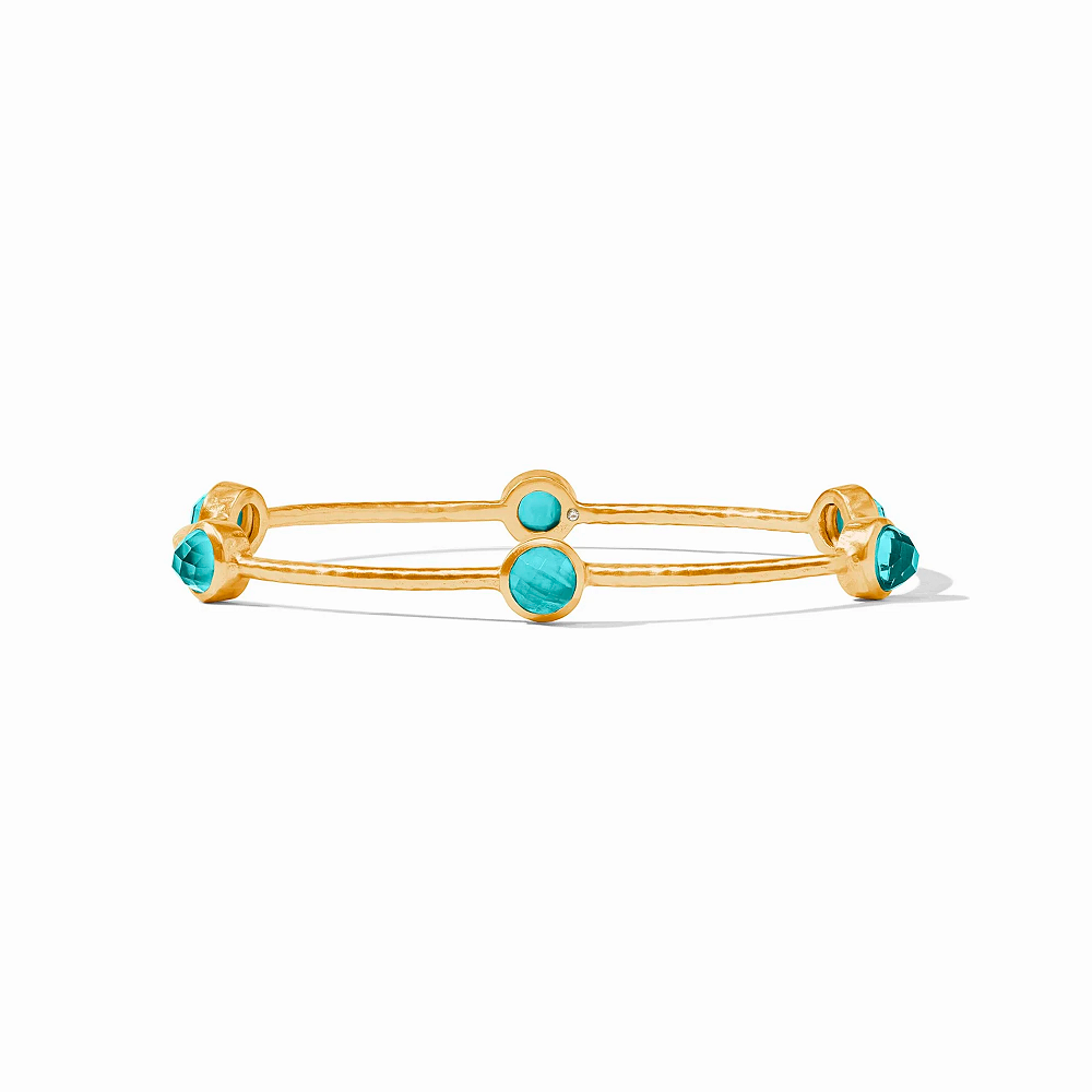 Julie Vos Milano Luxe Bangle in Iridescent Bahamian Blue