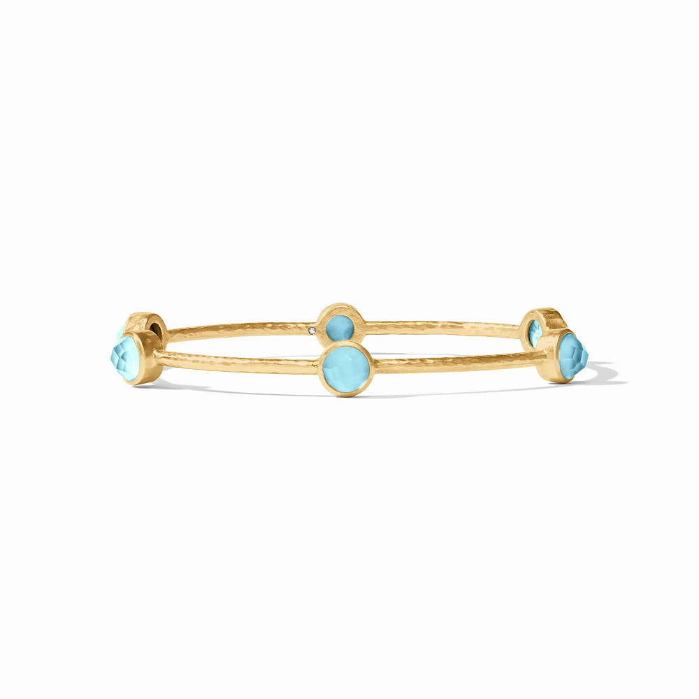 Milano Luxe Bangle in Iridescent Capri Blue