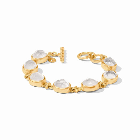 Julie Vos Nassau Demi Stone Bracelet with Iridescent Clear Crystal