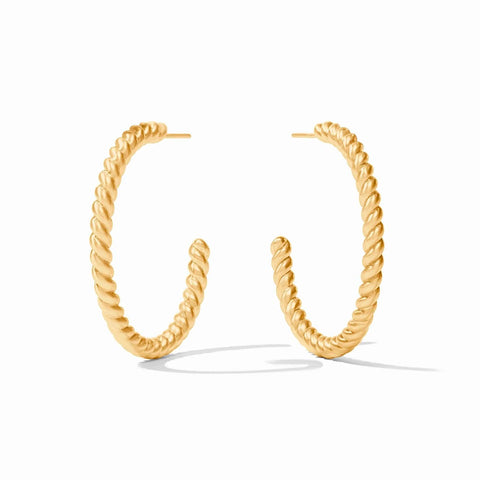 Julie Vos Nassau Large Gold Hoop Earrings