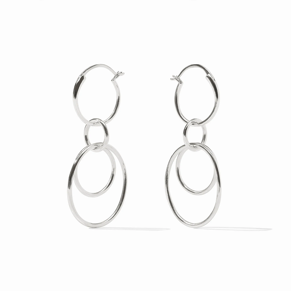 Simone Silver 3-in-1 Earrings