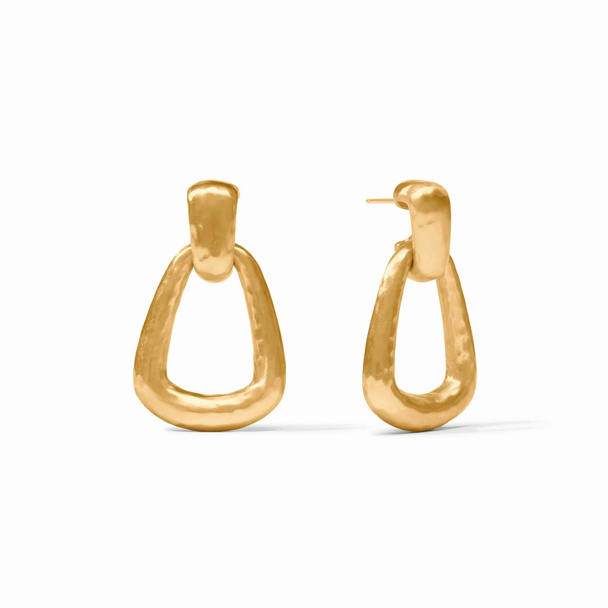 Julie Vos Sahara Gold Demi Doorknocker Earrings