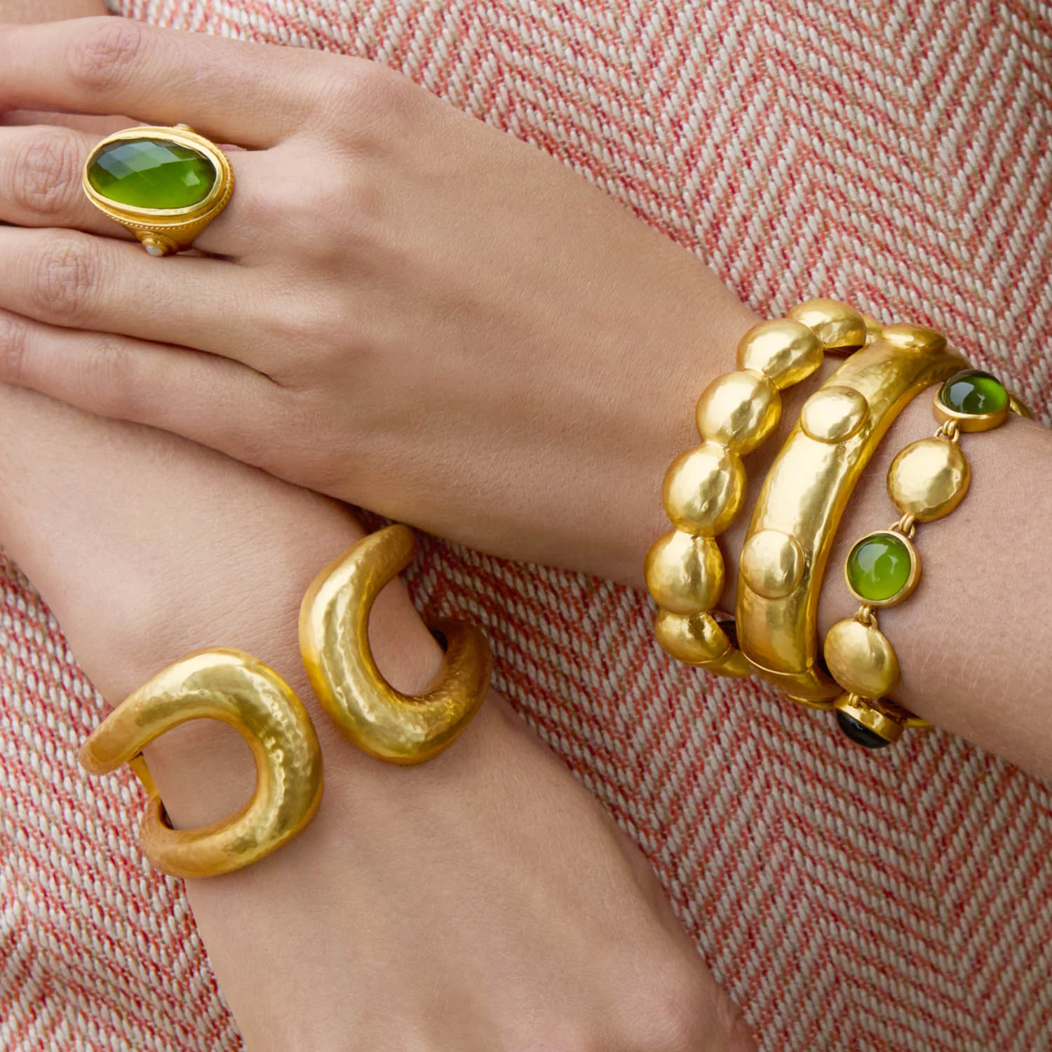 Julie Vos Solara Gold Cuff