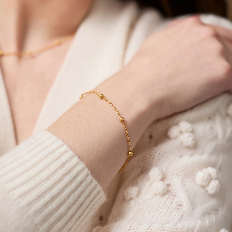 Julie Vos Solara Delicate Gold Bracelet