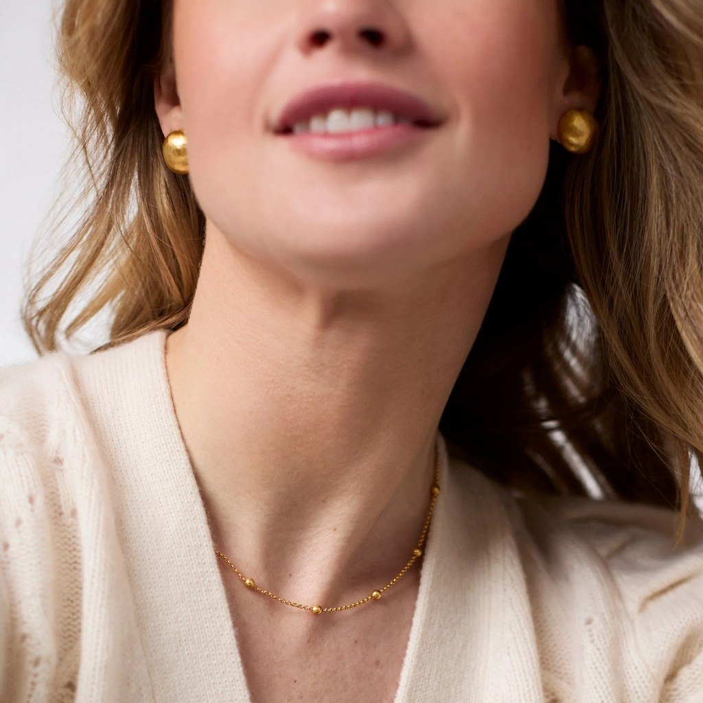 Julie Vos Solara Gold Delicate Station Necklace