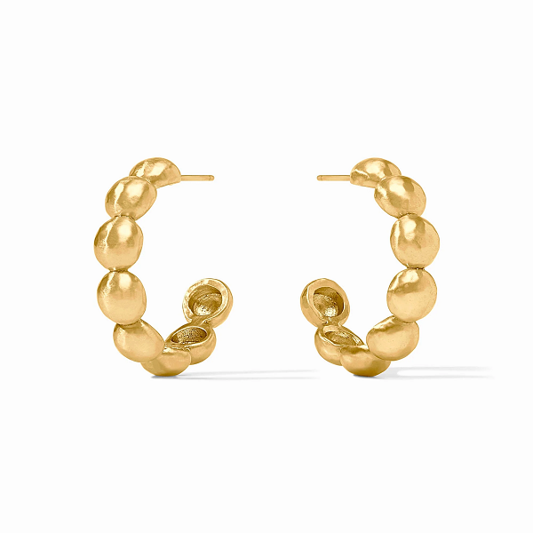 Julie Vos Solara Nova Medium Gold Hoop Earrings