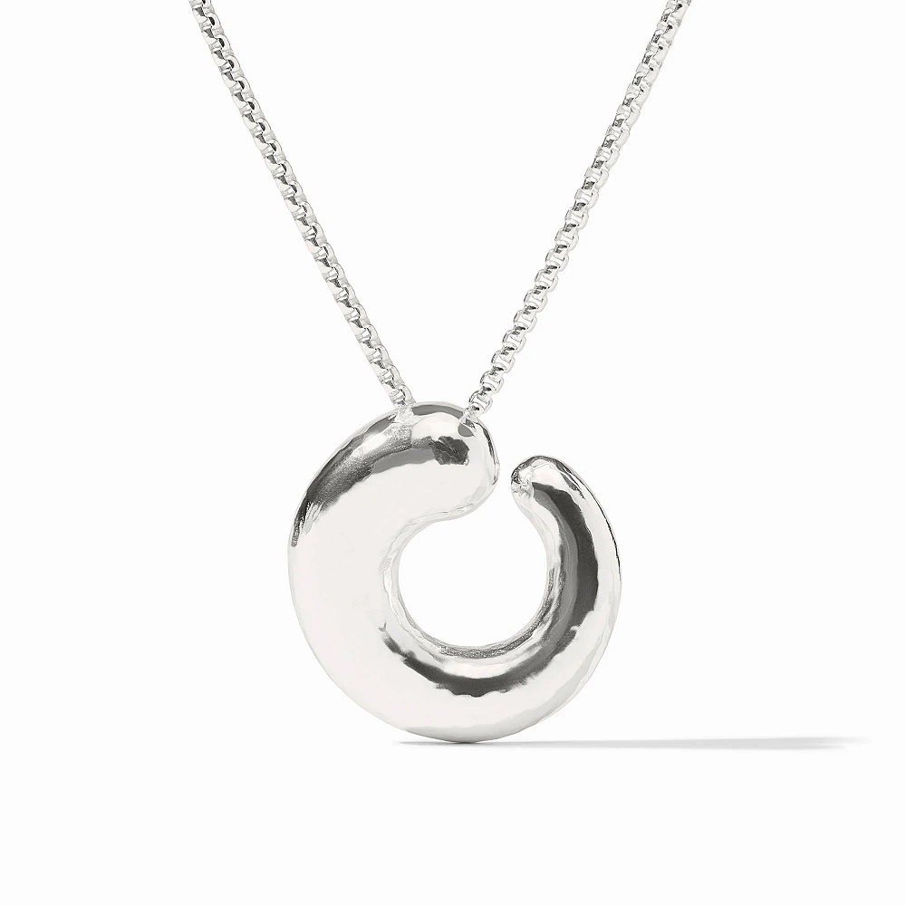 Julie Vos Solara Silver Spiral Pendant