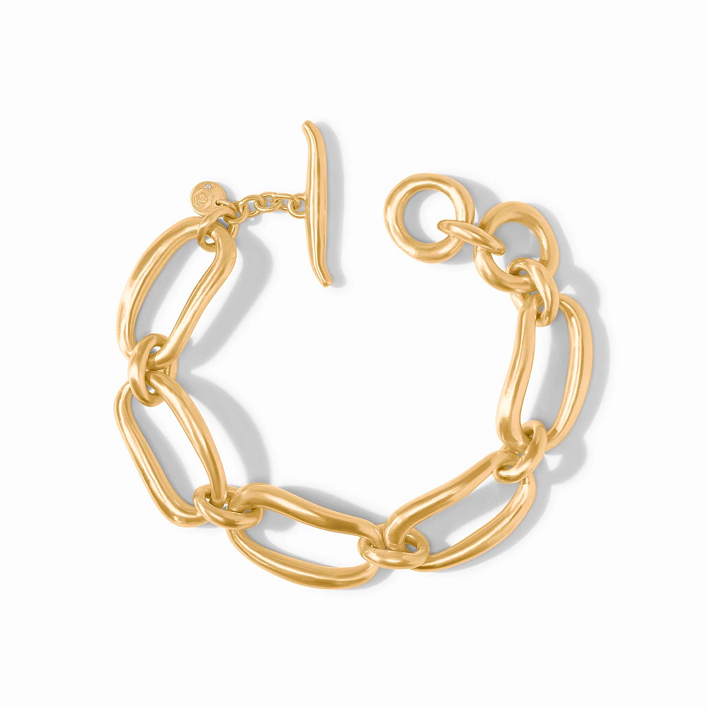 Julie Vos Wave Link Gold Bracelet