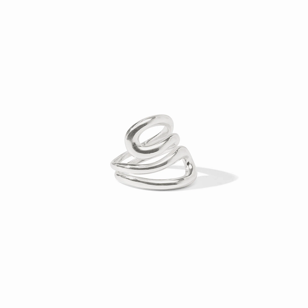 Wave Silver Wrap Ring