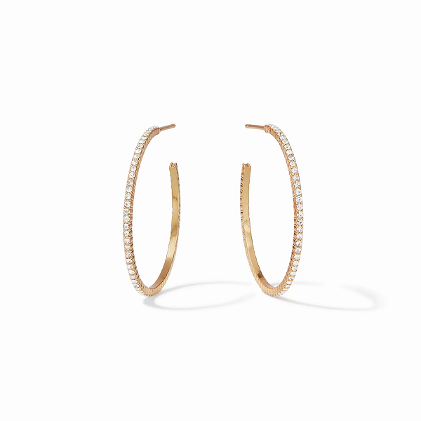 Julie Vos Windsor Medium CZ Hoop Earring