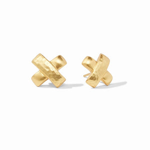 Catalina Gold X Stud Earrings