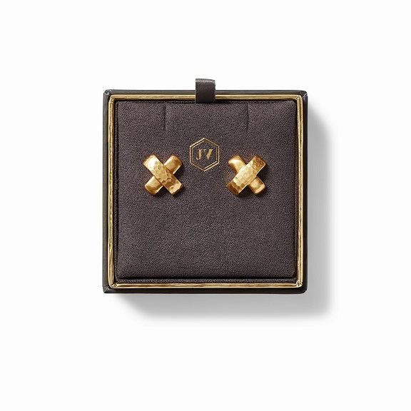 Catalina Gold X Stud Earrings