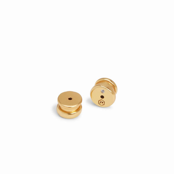 Crescent Gold Hoop Earrings / Medium