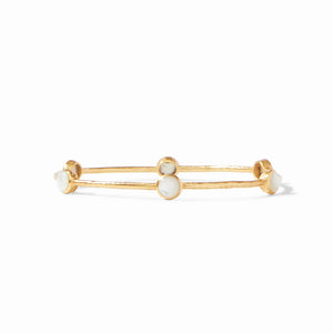 Milano Gold Bangle Bracelet with Mother of Pearl