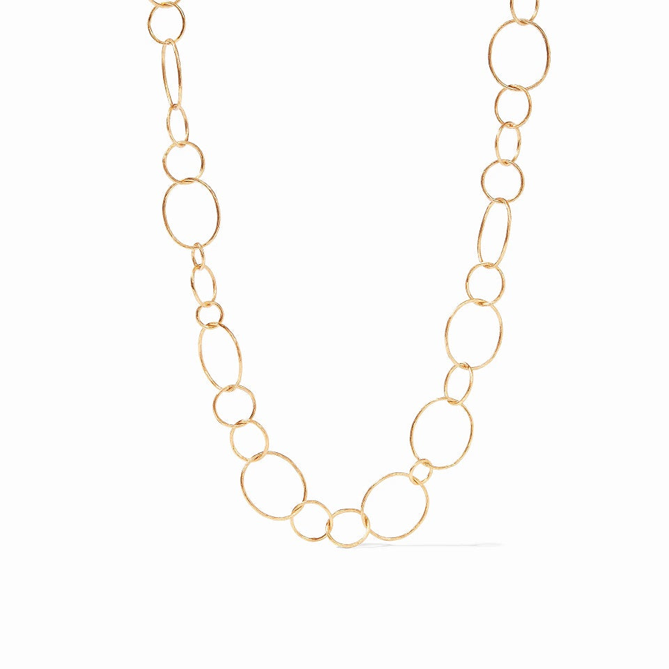 Colette Gold Textured Chain Link Necklace