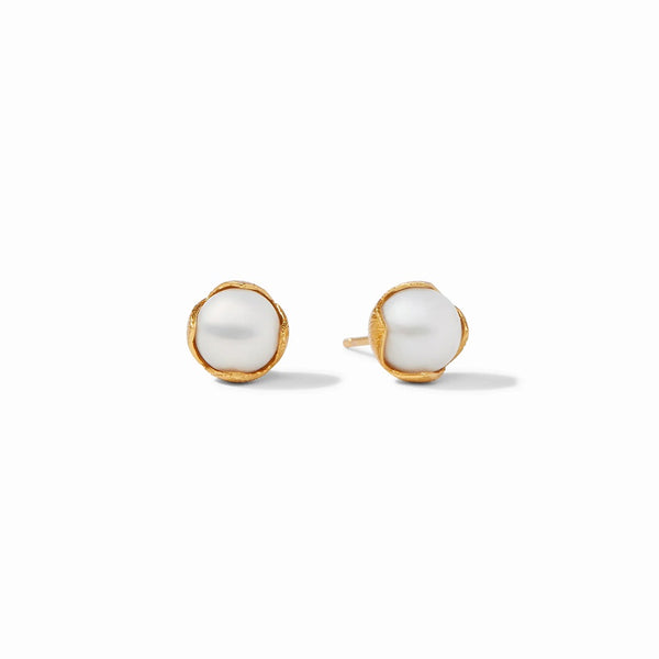 Penelope Gold & Pearl Stud Earrings