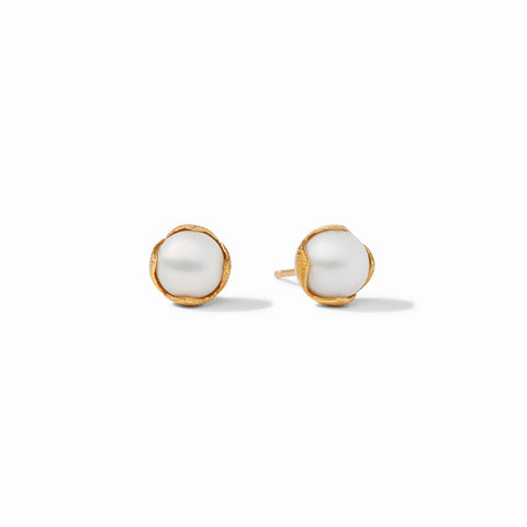 Penelope Gold & Pearl Stud Earrings