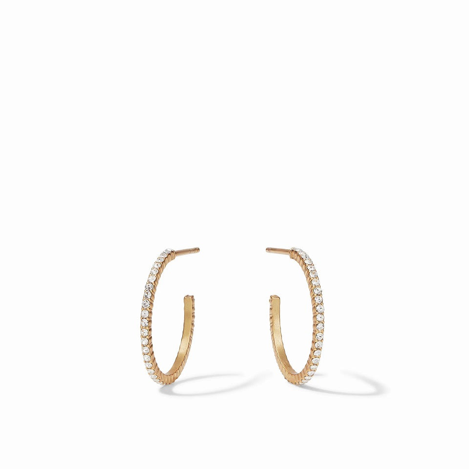 Windsor Cubic Zirconia Hoop Earrings / Medium