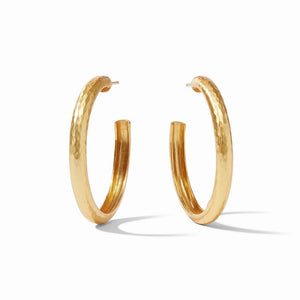 Havanna Medium Gold Hoop Earrings