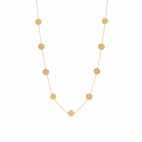 Valencia Delicate Gold Station Necklace
