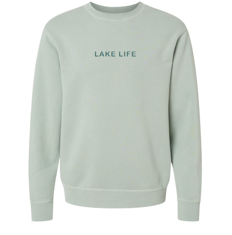 Jupmode Lake Life Embroidered Sweatshirt in Sage