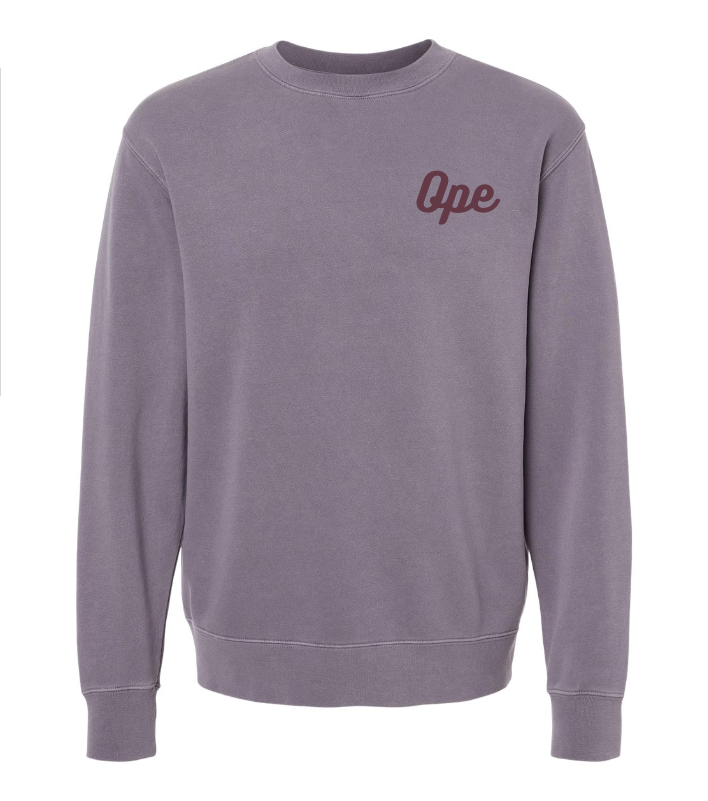 Jupmode Ope Embroidered Sweatshirt in Plum