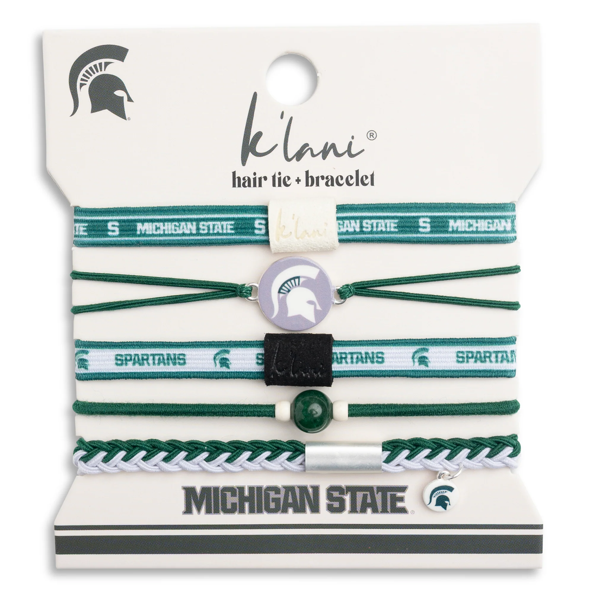 MSU Hair Tie Bracelets