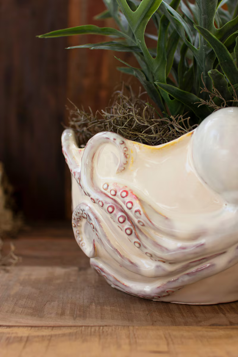 Ceramic Octopus Vase