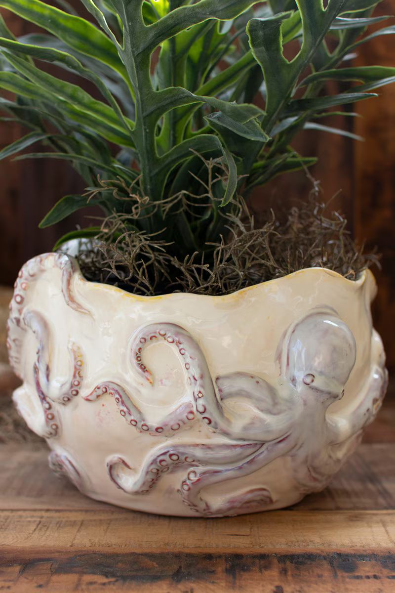 Ceramic Octopus Vase