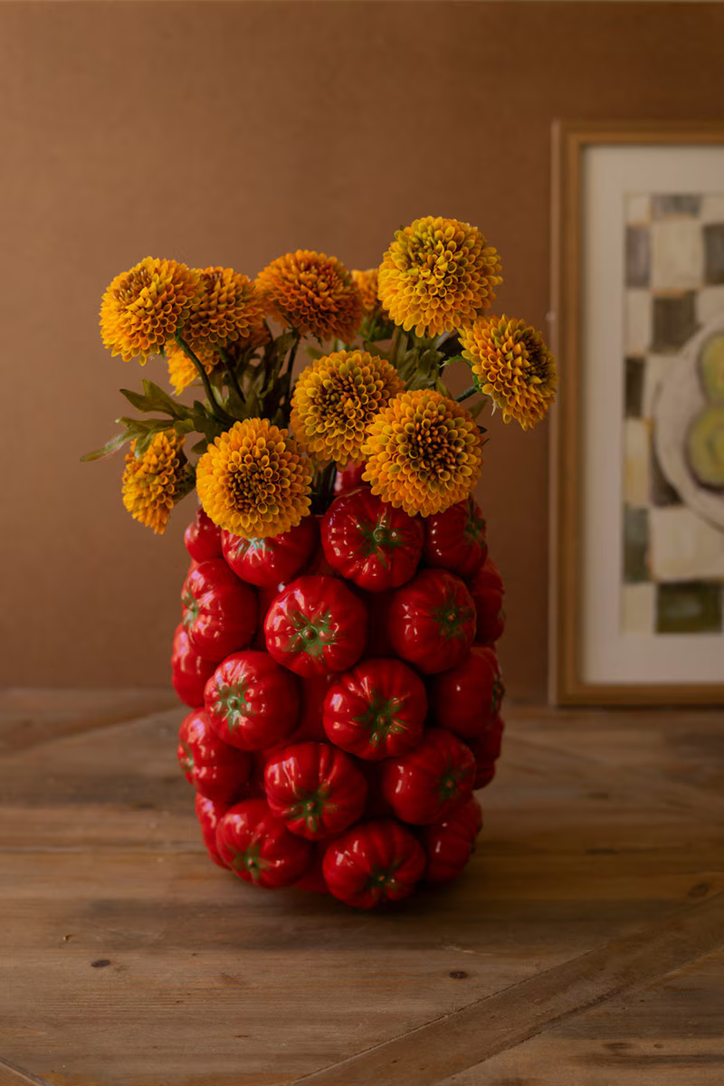 Tomatoes Ceramic Vase