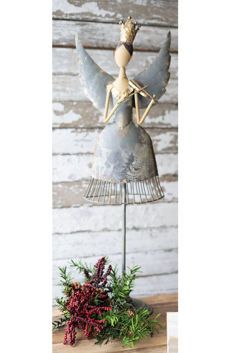 Metal Angel Playing Instrument / Large