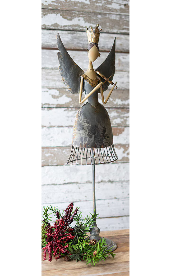 Metal Angel Playing Instrument / Large