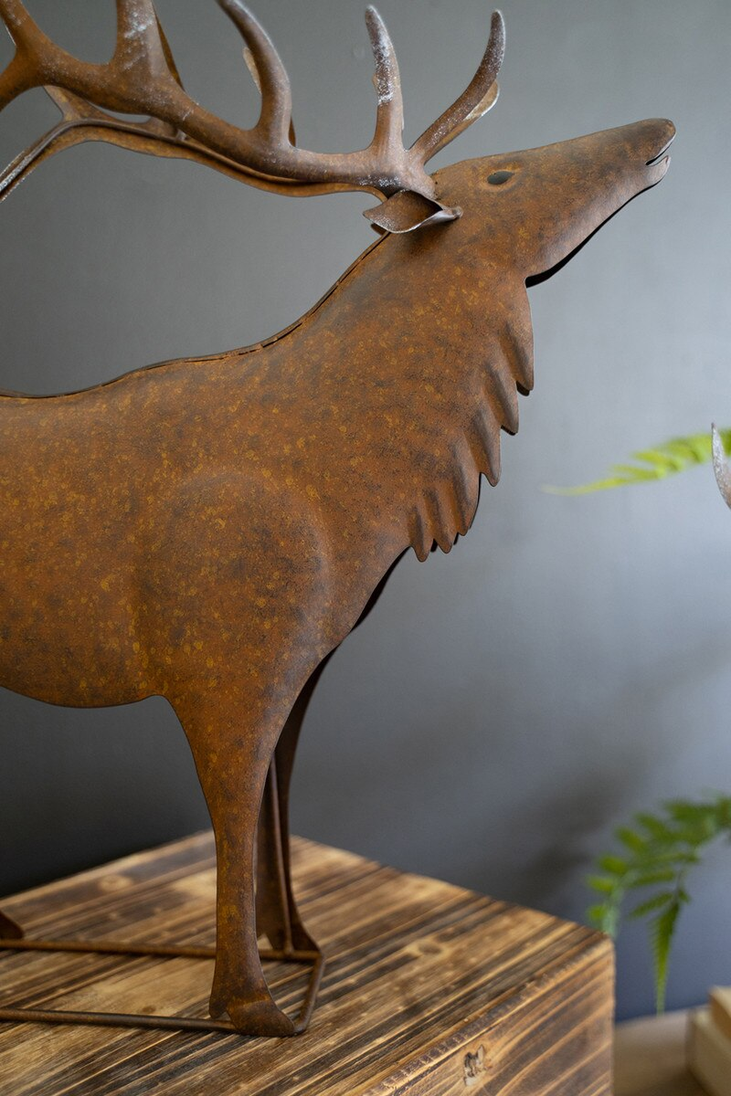 Rustic Metal Elk