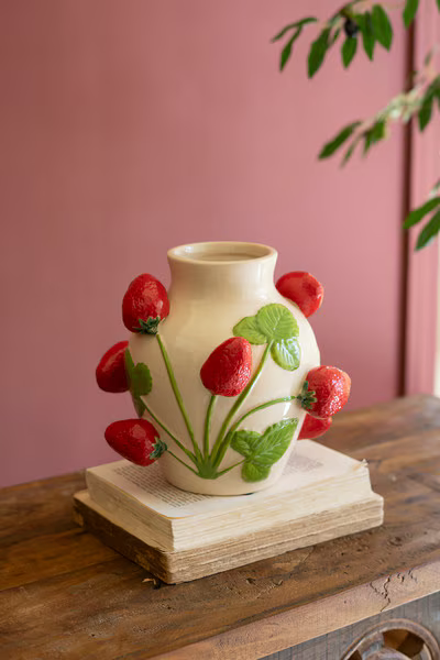 Small Strawberries Vase