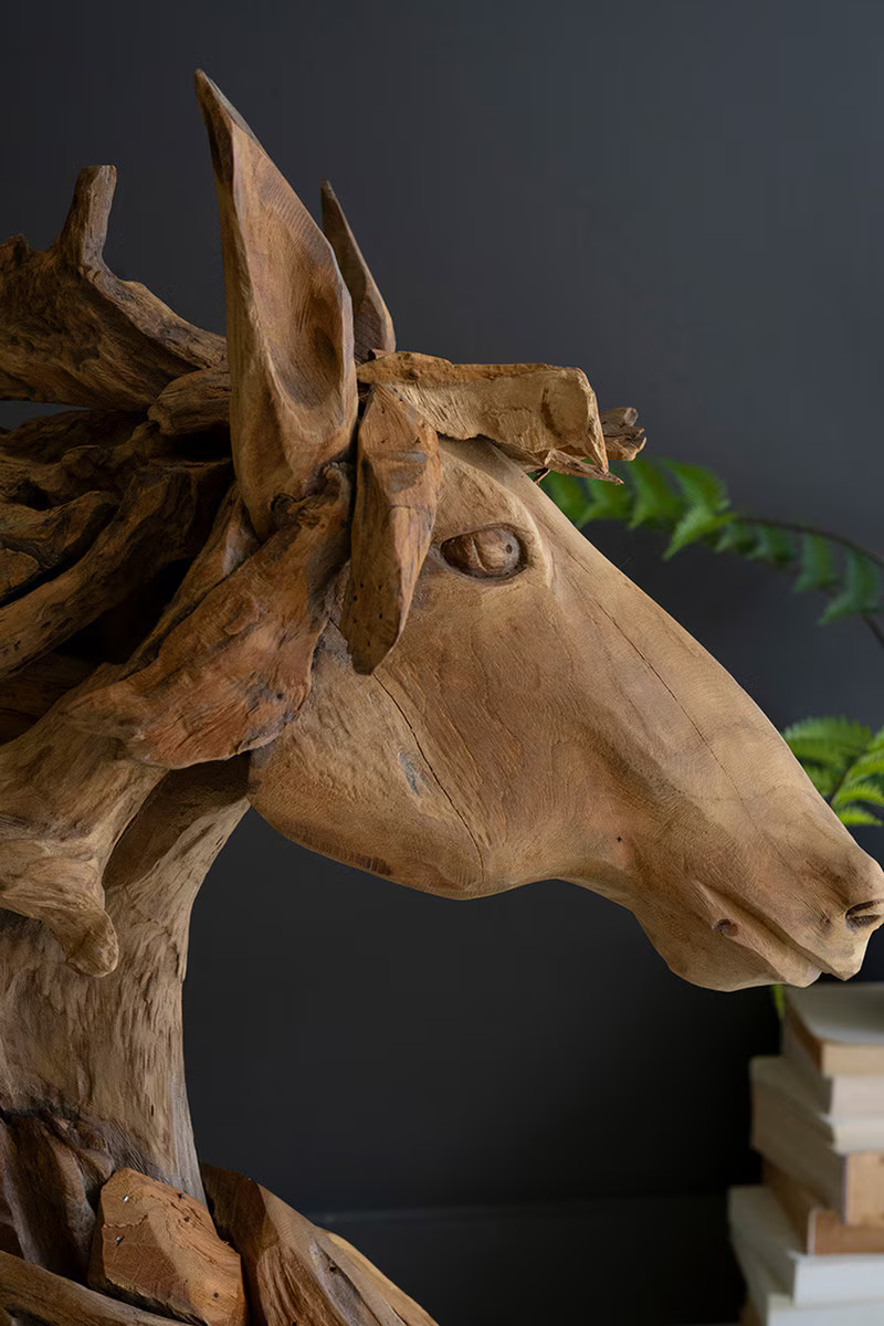 Teakwood Horse Head