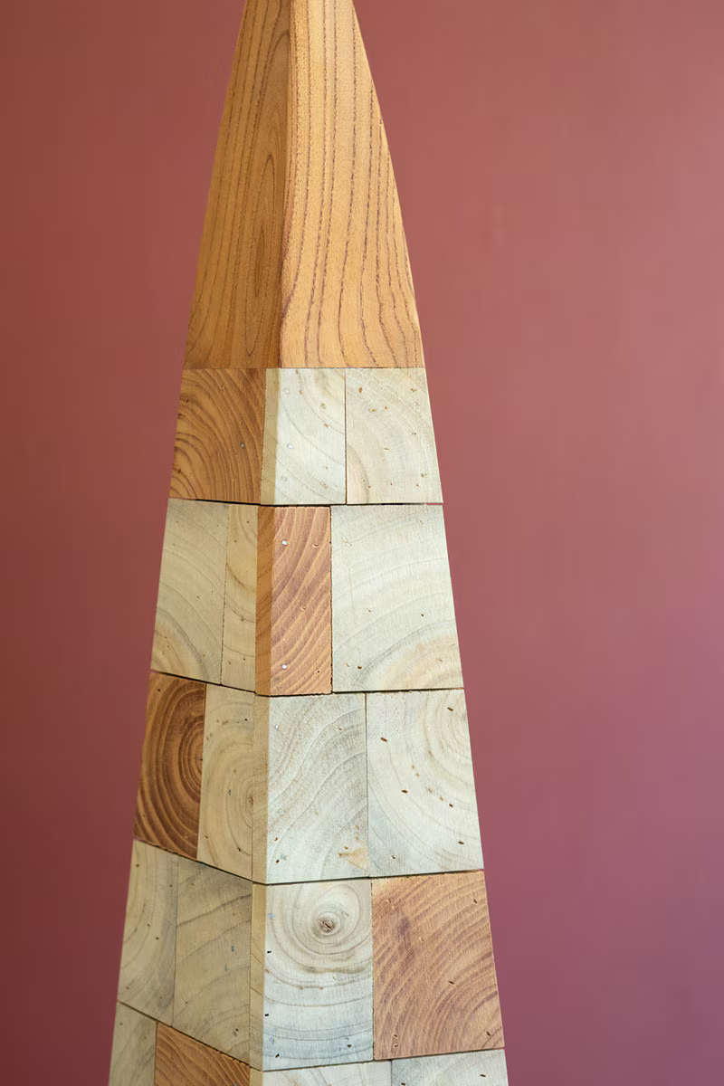 Wood Block Christmas Tree / Small