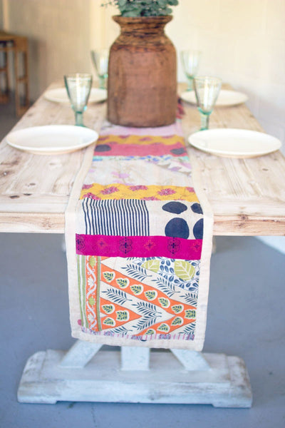 Kantha Fabric Table Runner