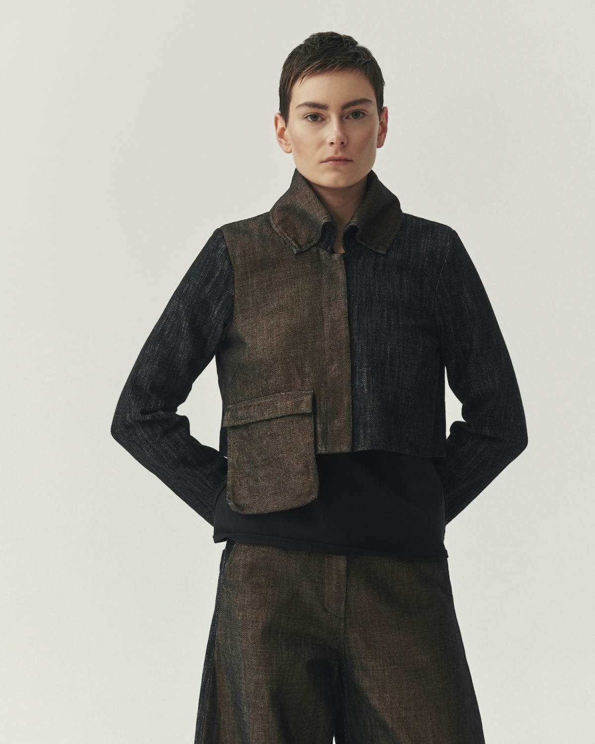 Kedziorek's Black & Copper Crop Jacket