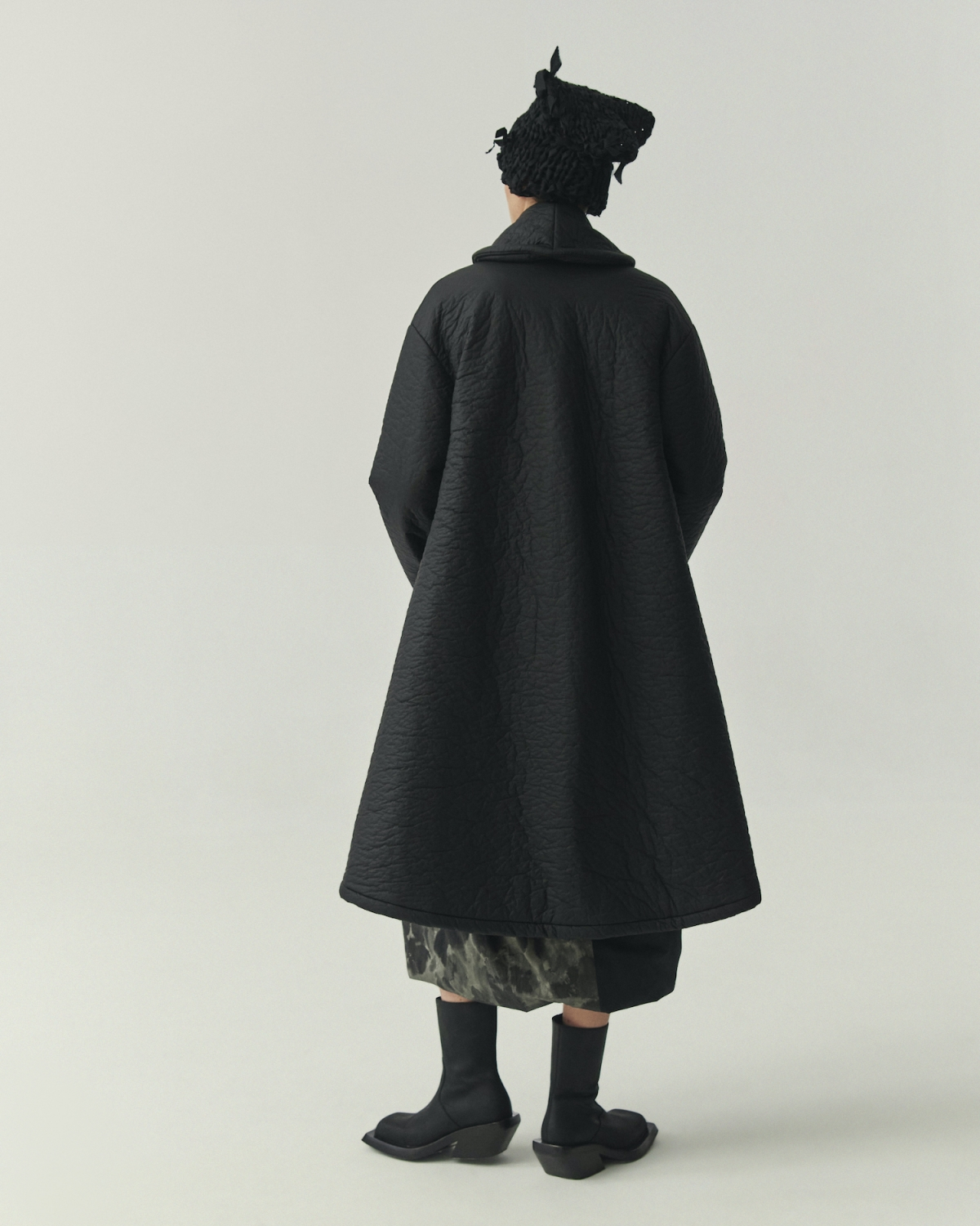 Kedziorek's Button Down Swing Coat in Black