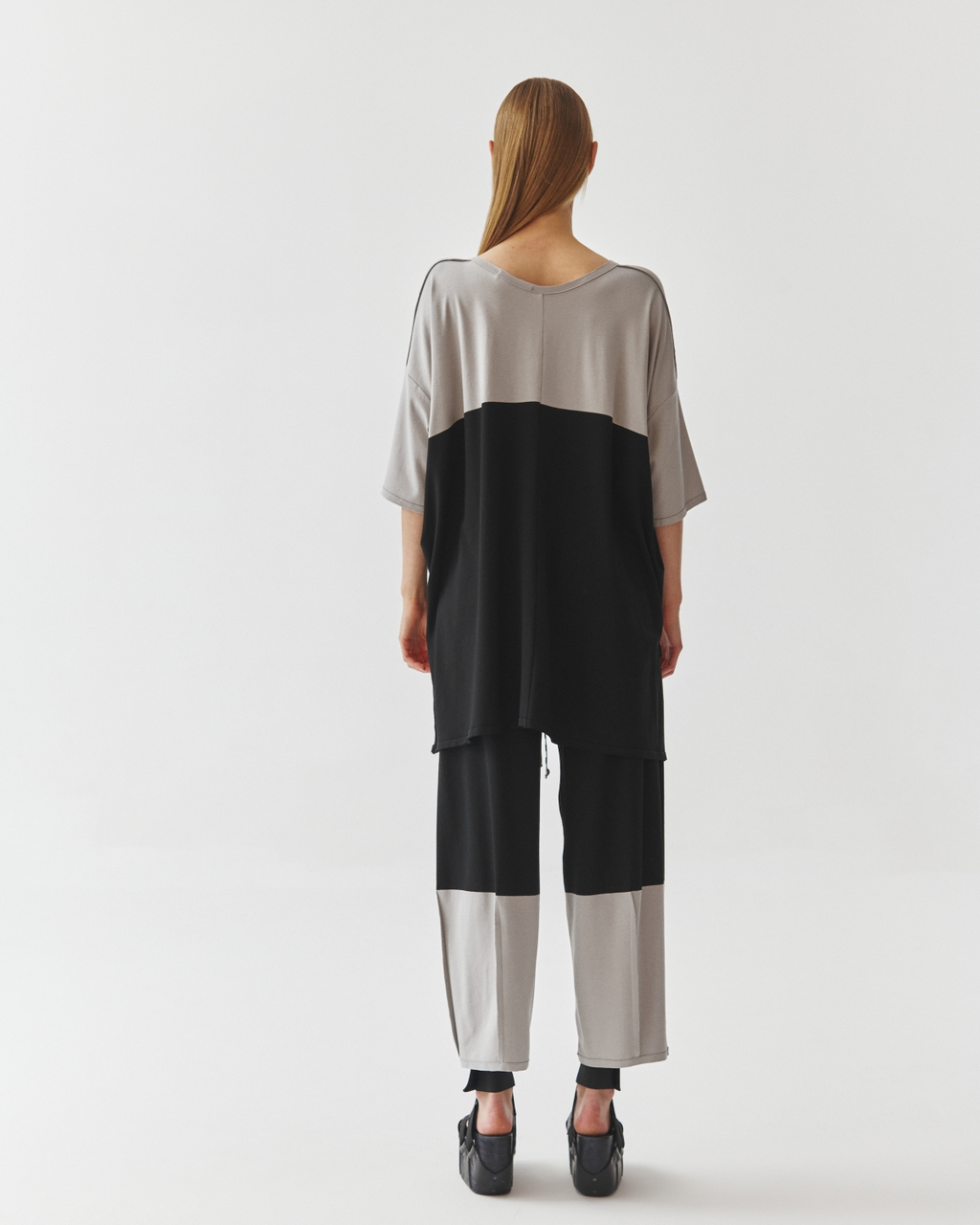 Kedziorek Colorblock Pant in Black Grey