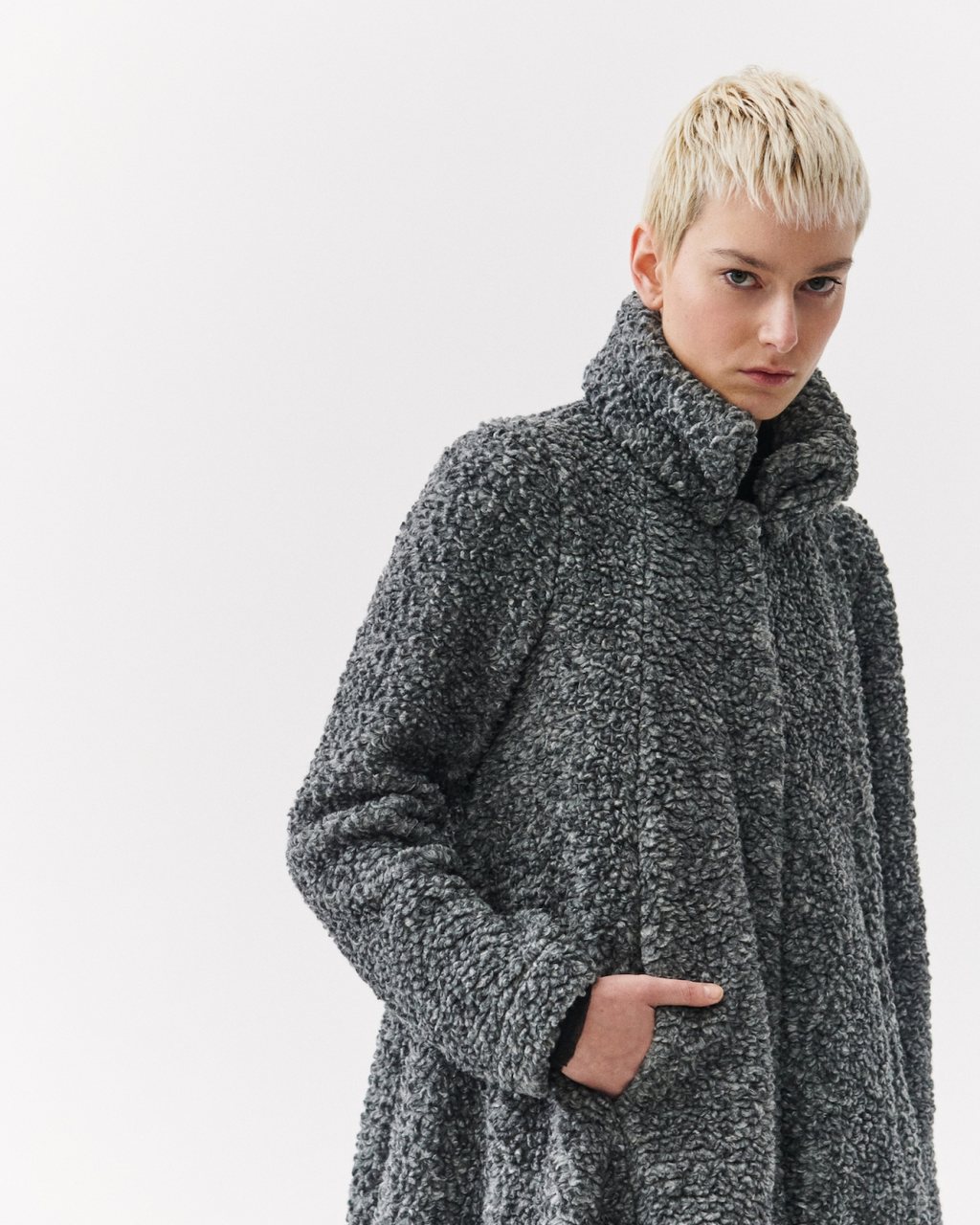 Kedziorek Long Boucle Lamb Coat
