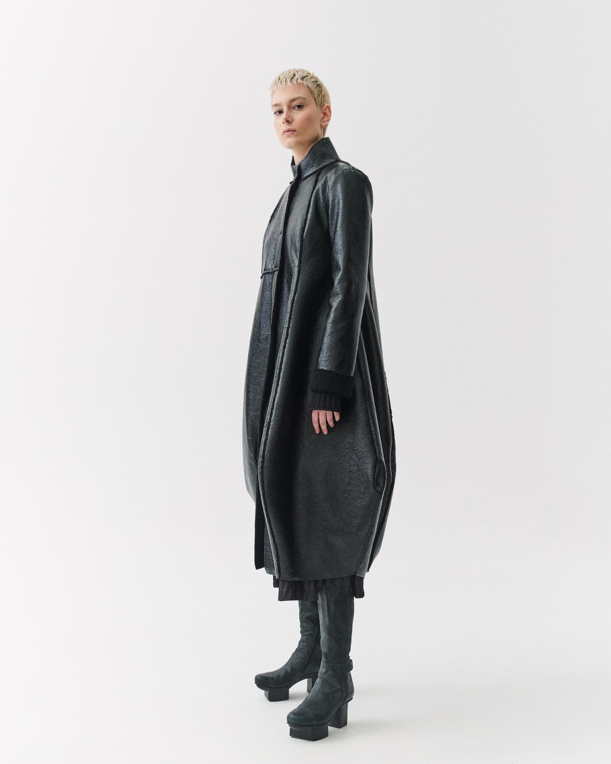 Kedziorek Paris Balloon Coat in Black