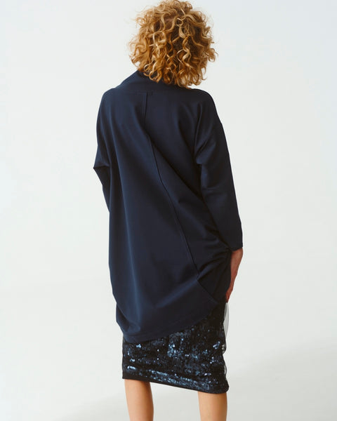 Kedziorek Sequin Skirt in Navy Blue