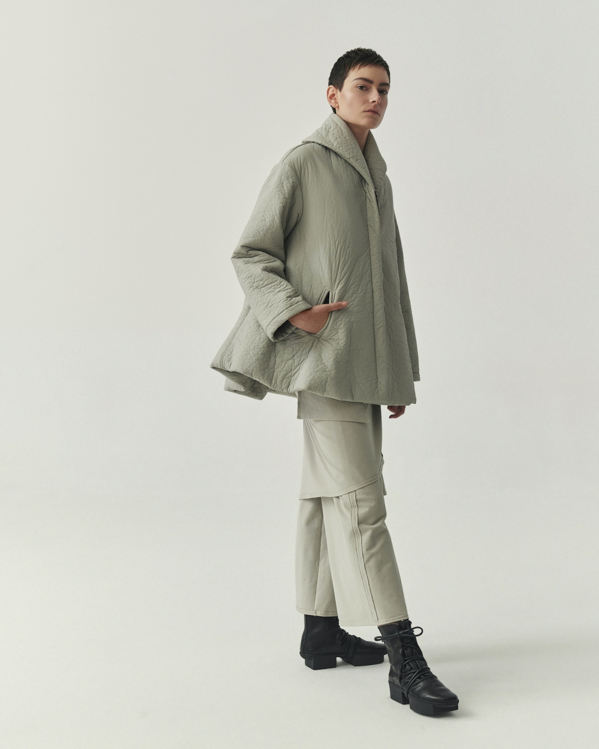 Kedziorek's Short Swing Coat in Cloud