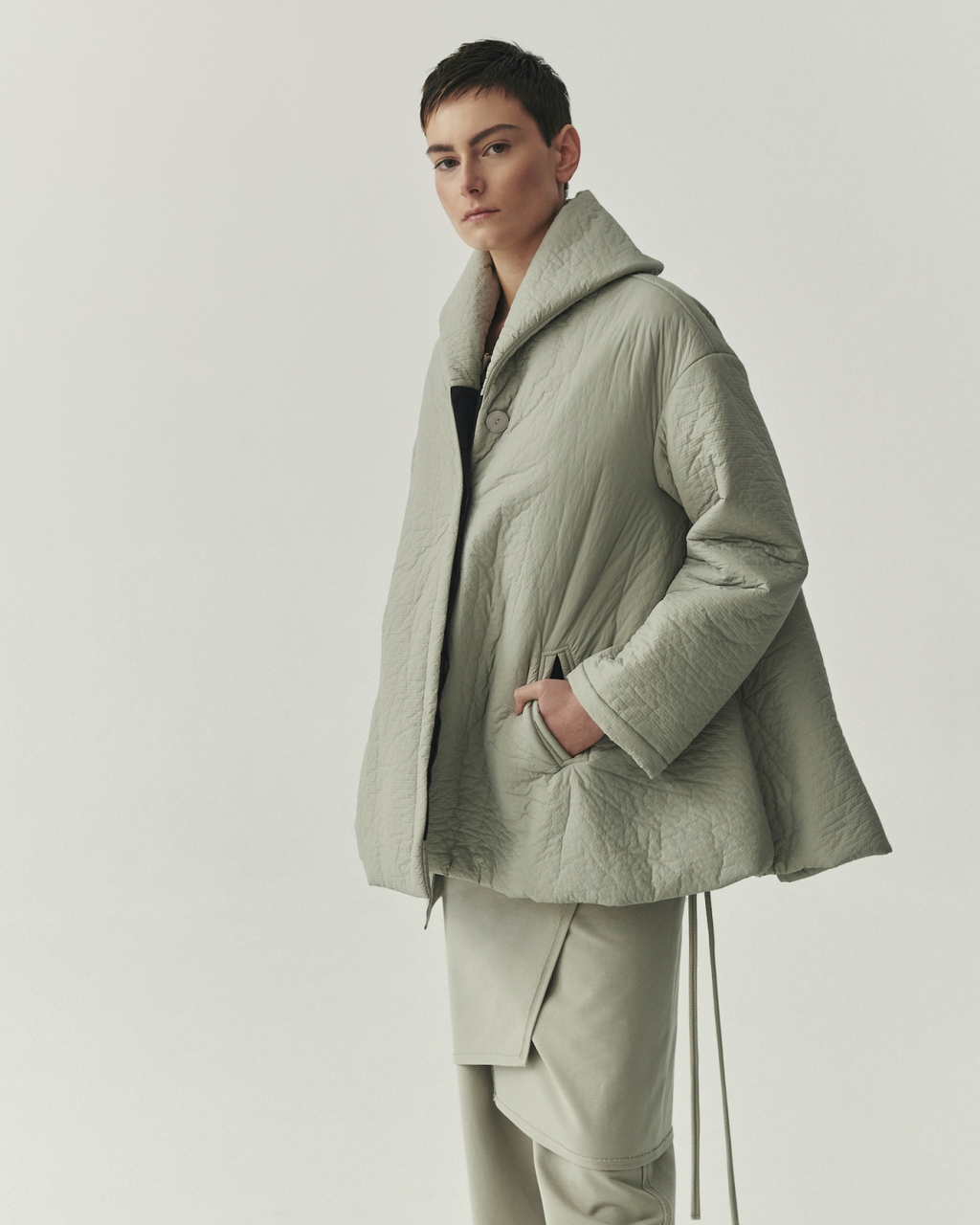 Kedziorek's Short Swing Coat in Cloud
