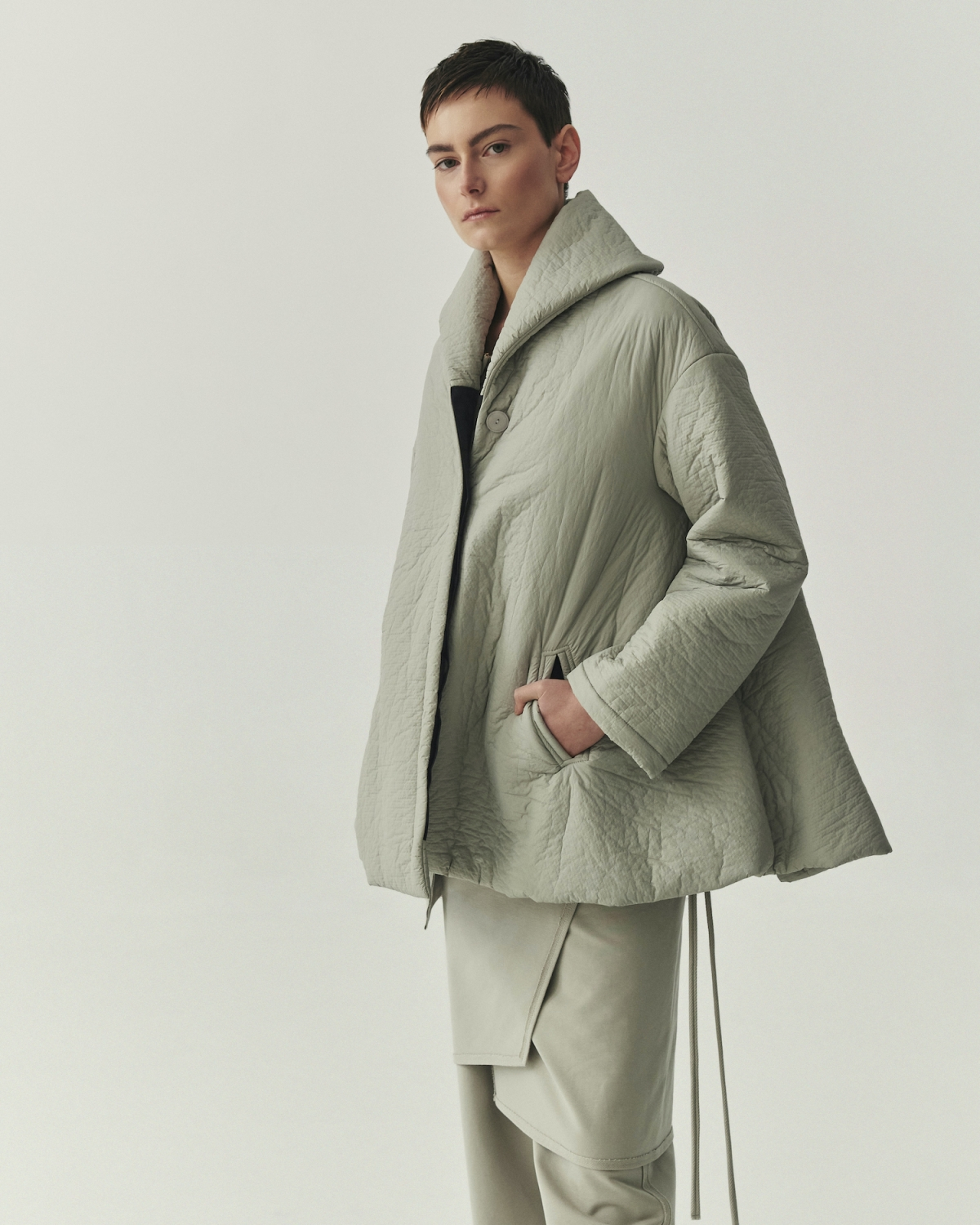 Kedziorek's Short Swing Coat in Cloud